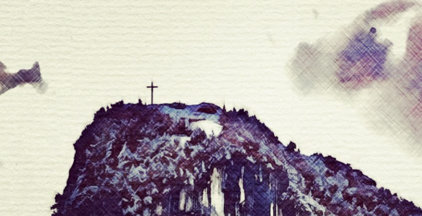 saved by grace through faith an image of the cross