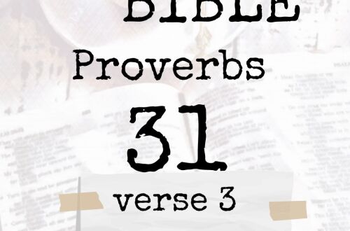 proverbs 31 verse 3, bible study, know the bible series