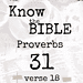 proverbs 31:18 bible study, covering the Hebrew root of perception and light!