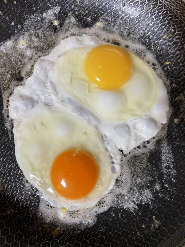 Farm fresh eggs laid by the chickens in my homestead AT FORESTS EDGE
