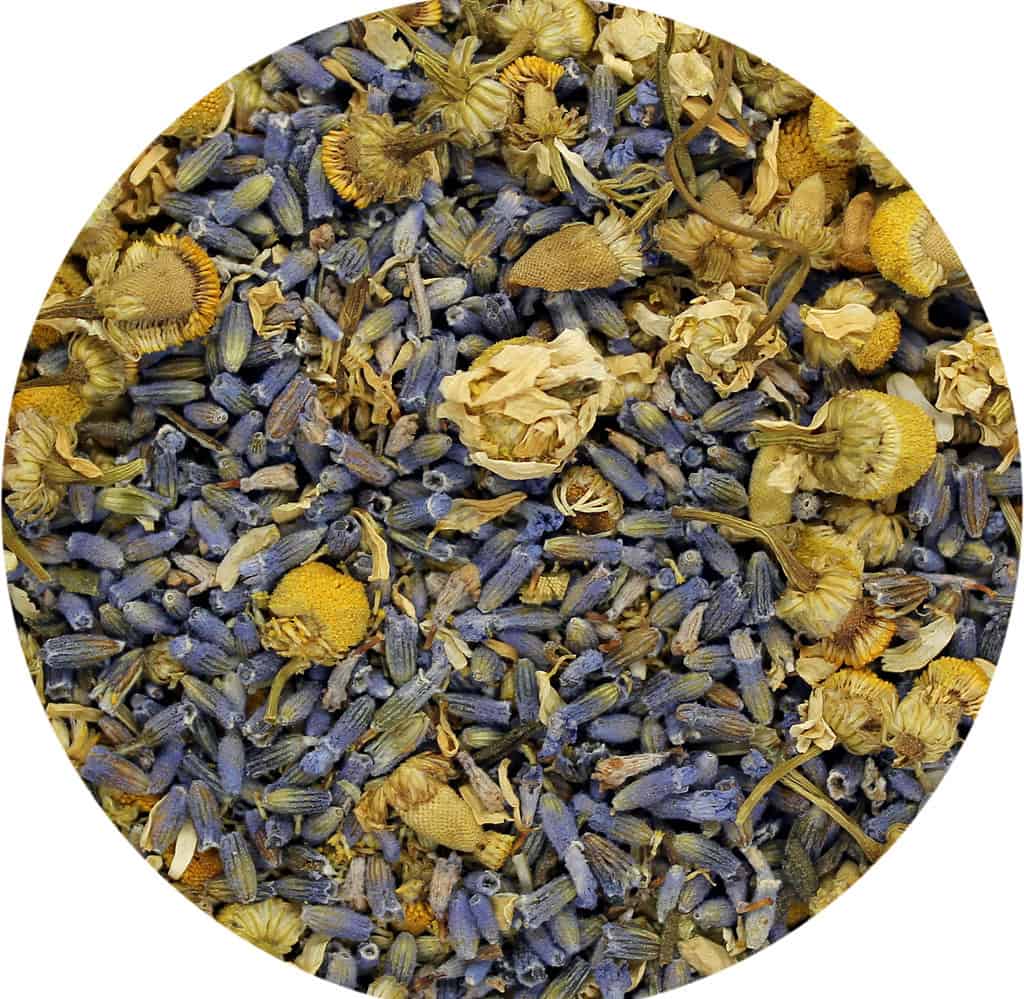 chamomile & lavender herbal tea blossoms