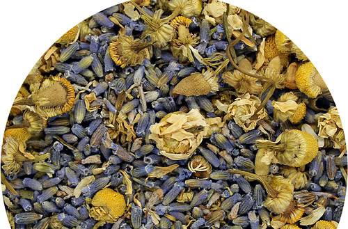chamomile & lavender herbal tea blossoms