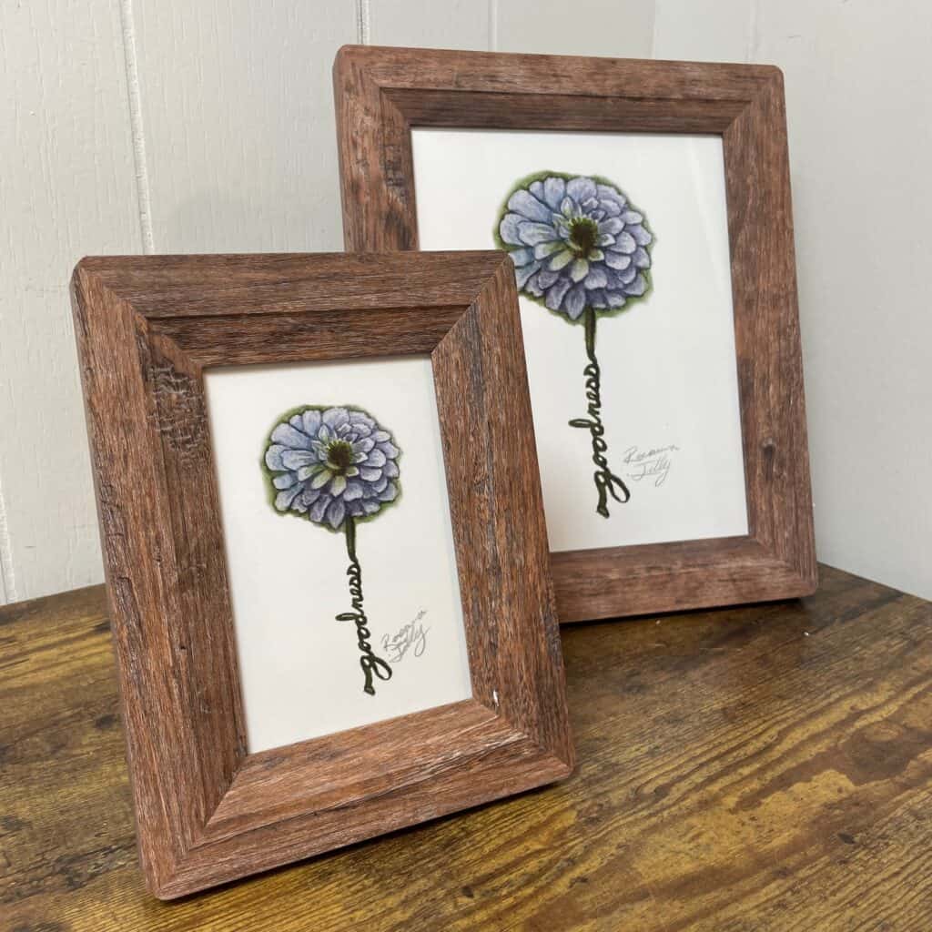 goodness zinnia flowers of the spirit Original Art by Raeanna Tilly