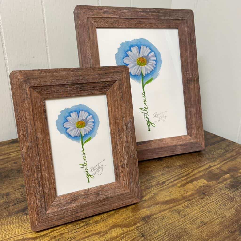 gentleness daisy flowers of the spirit Original Art by Raeanna Tilly