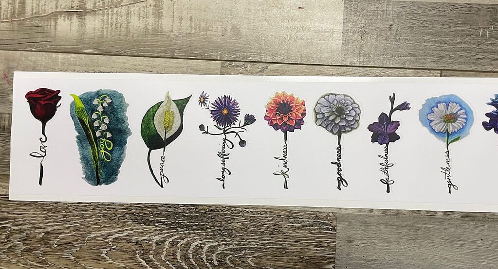 flowers of the spirit vinyl decals