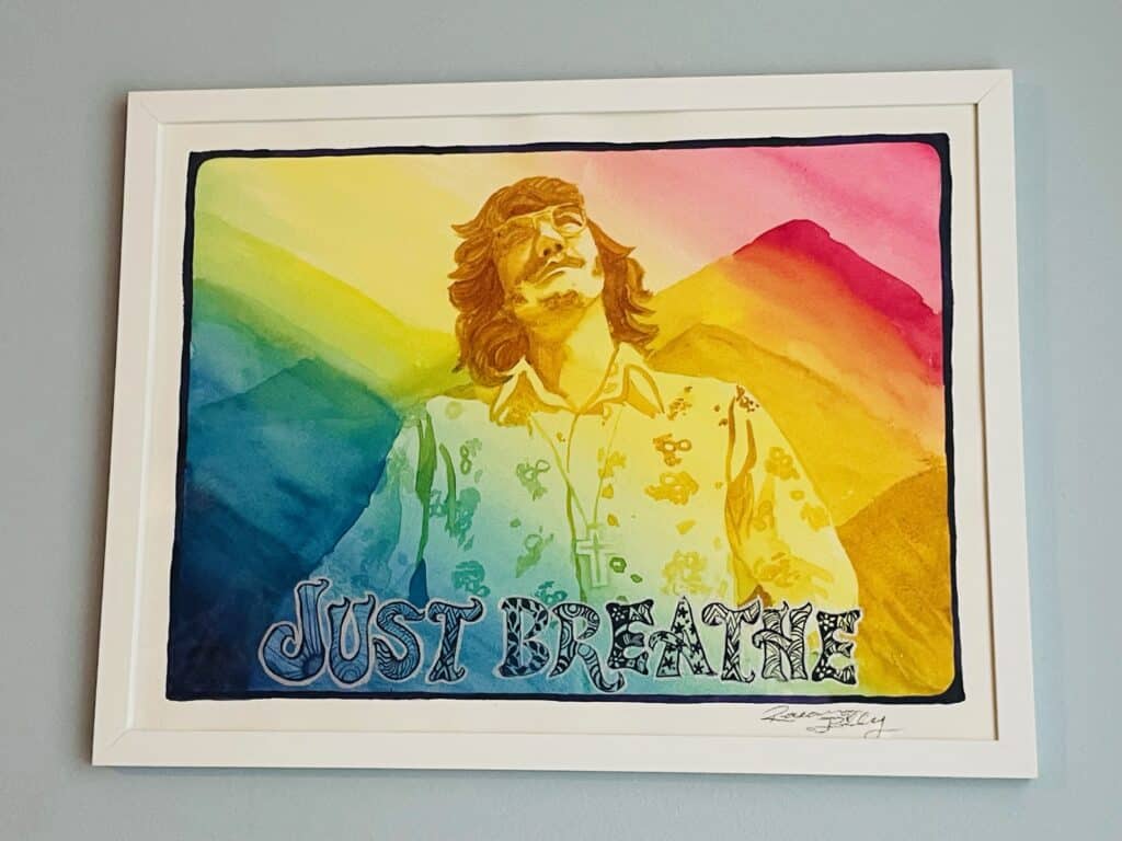 just breathe watercolor perfect gifts for her or any art collector