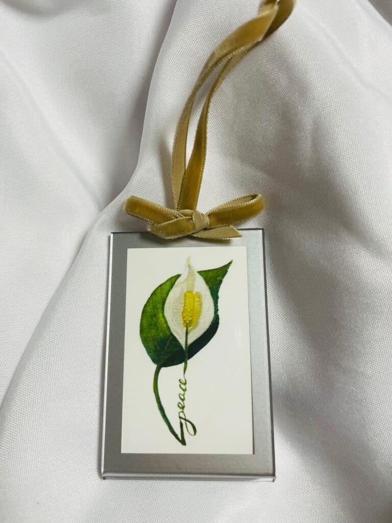 peace lily ornament gifts for her