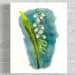 Joy Lily of the Valley Flowers of the Spirit Collection by Raeanna Tilly the Artist of Hope, watercolor art, floral art, scripture art