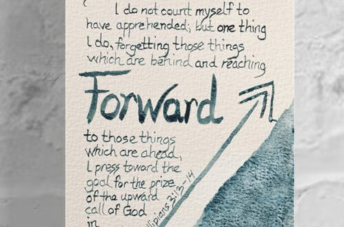 Scripture based watercolor art, hand lettered, surreal, bible verse art, by Raeanna Tilly Artist of Hope