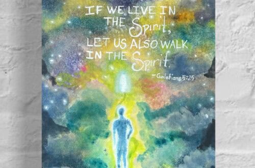 Scripture based watercolor art, hand lettered, surreal, bible verse art, by Raeanna Tilly Artist of Hope