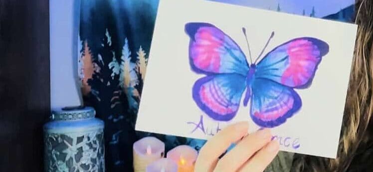 butterfly of hope watercolor tutorial for grieving parents, child loss 