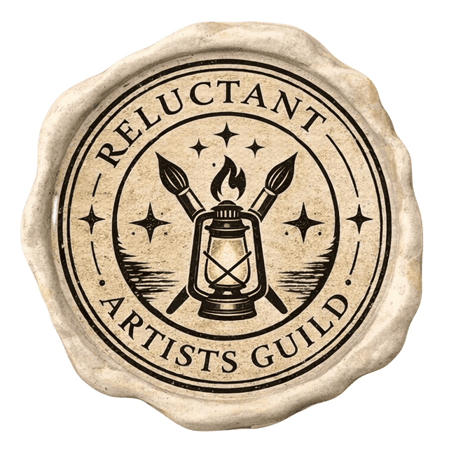 Reluctant Artist Guild Wax Stamp