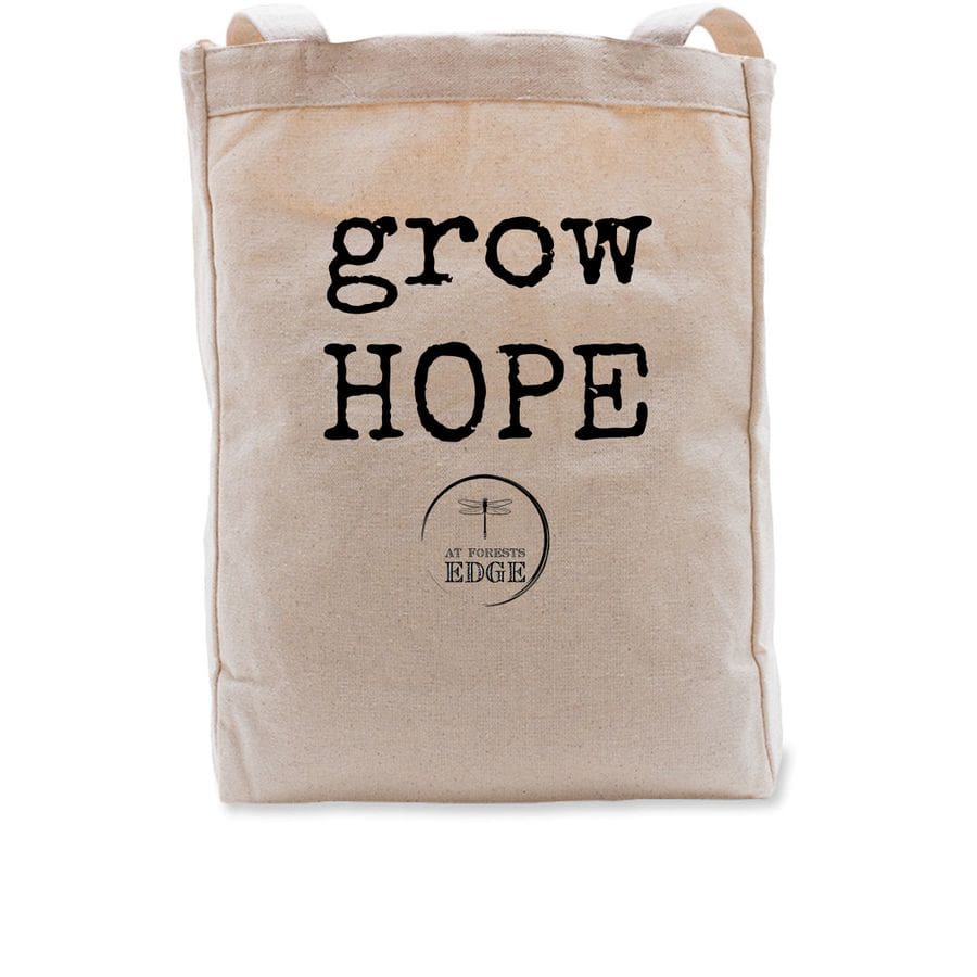 grow hope canvas bag, merch shop, merchandise shop