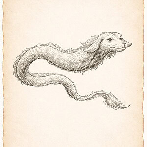 Field Notes Dragon Sketch