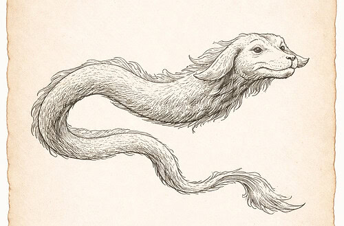 Field Notes Dragon Sketch