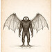 Field Notes Mothman Sketch